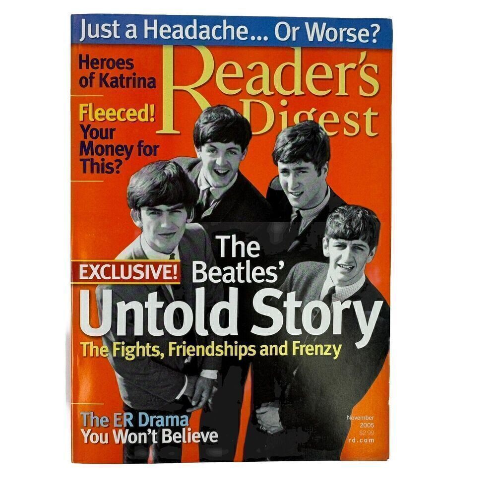 Reader's Digest Magazine November 2005 The Beatles Untold Story